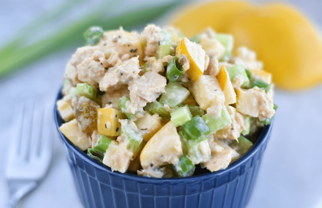 Lemon Apple Canned Salmon Salad - Paleo, Gluten Free