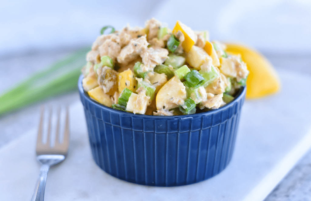 Lemon Apple Canned Salmon Salad - Paleo, Gluten Free