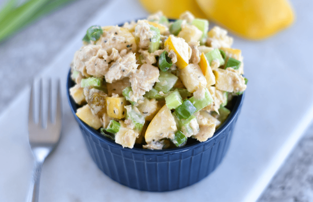 Lemon Apple Canned Salmon Salad - Paleo, Gluten Free