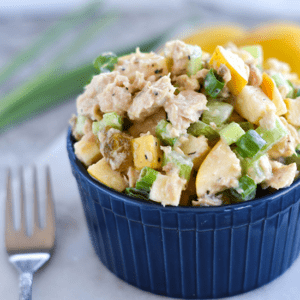 Lemon Apple Canned Salmon Salad - Paleo, Gluten Free