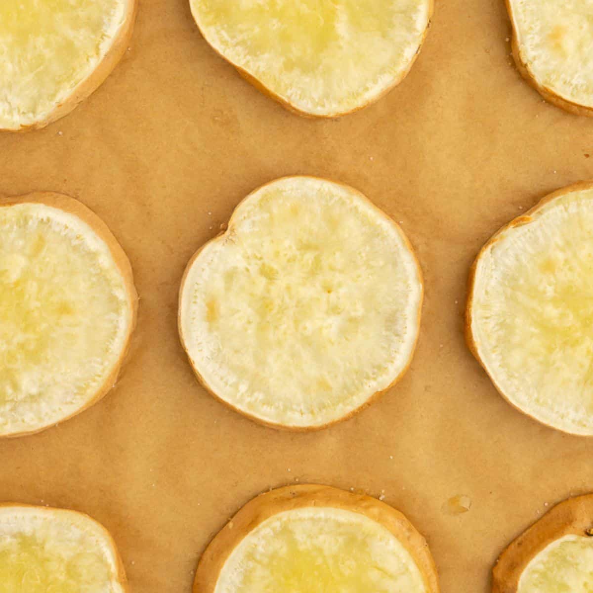 Close up of paleo sweet potato buns.