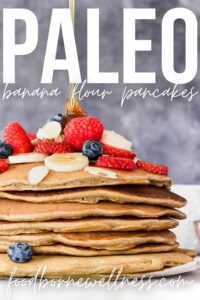 paleo banana flour pancakes - gluten free, grain free