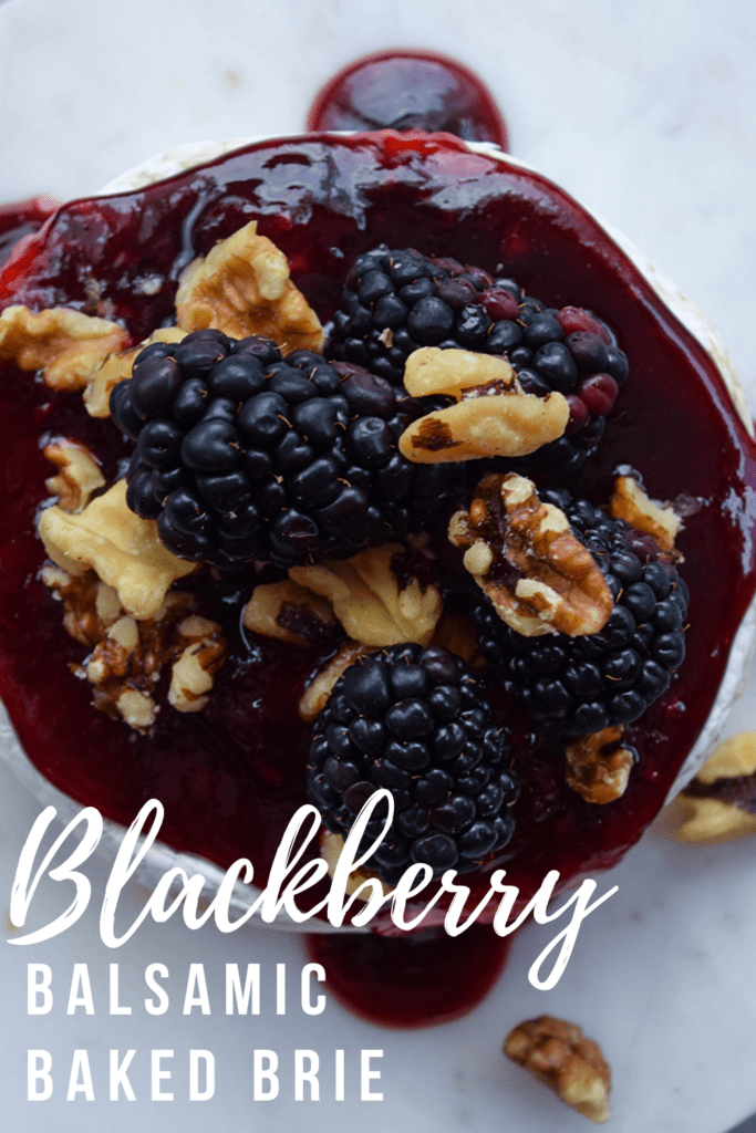 Blackberry Balsamic Baked Brie Pinterest Pin