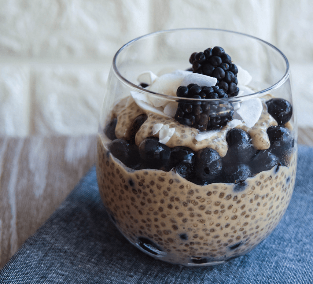 Paleo Coconut Chia Pudding Parfait