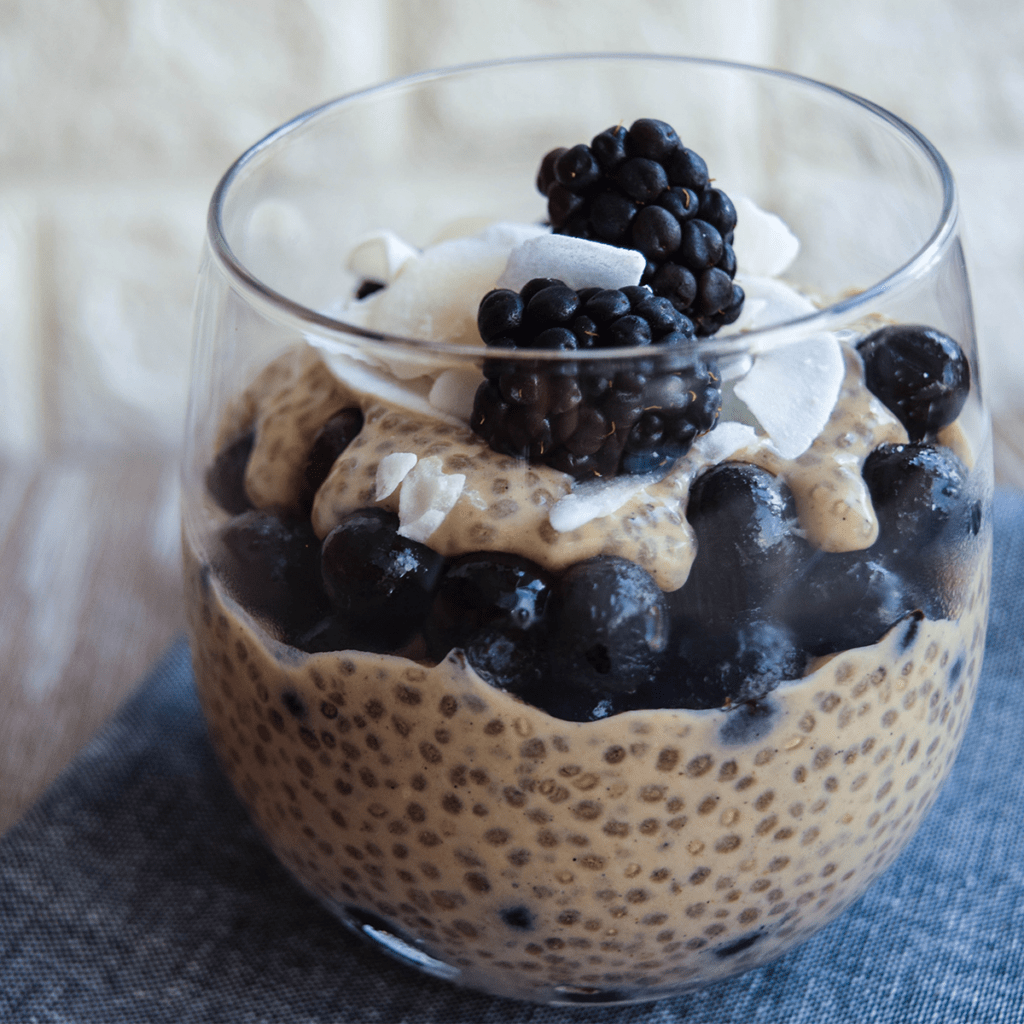 Paleo Coconut Chia Pudding Parfait