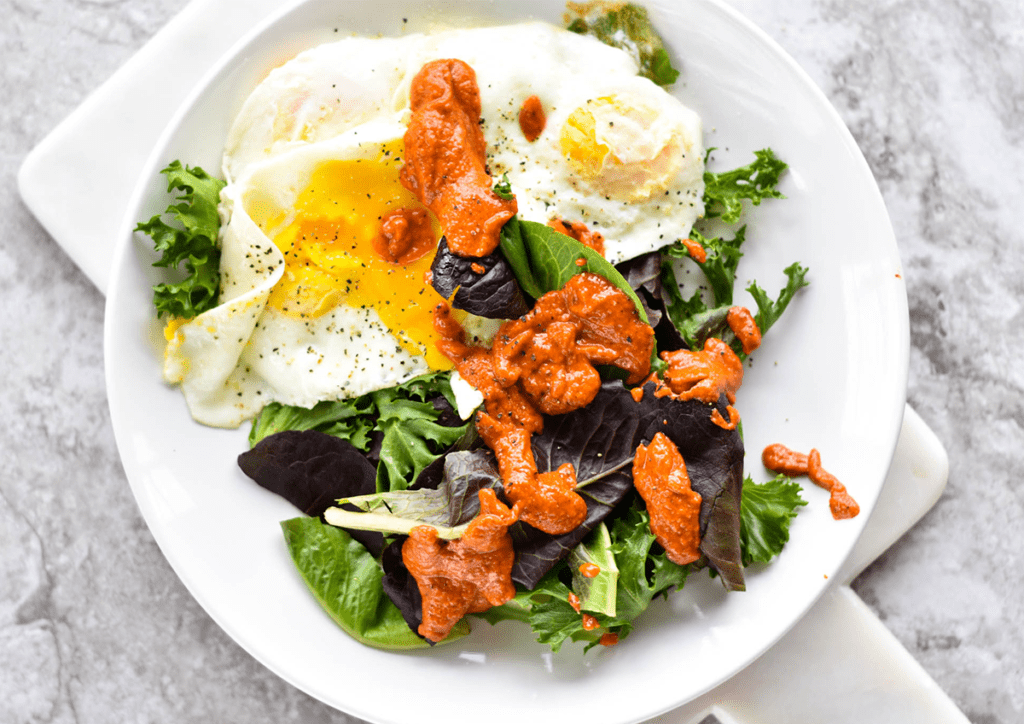 Paleo Romesco and Eggs