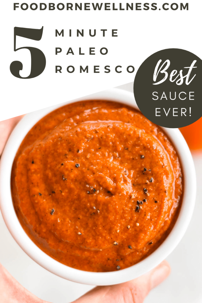 5 Minute Paleo Whole30 Romesco