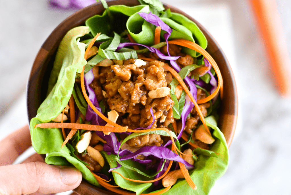 Thai Chicken Lettuce Wrap - 30 minute meal, paleo