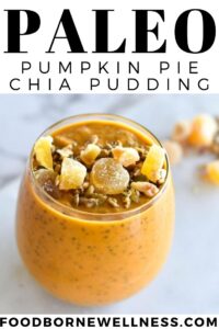 Paleo Pumpkin Pie Chia Pudding Low Carb Healthy