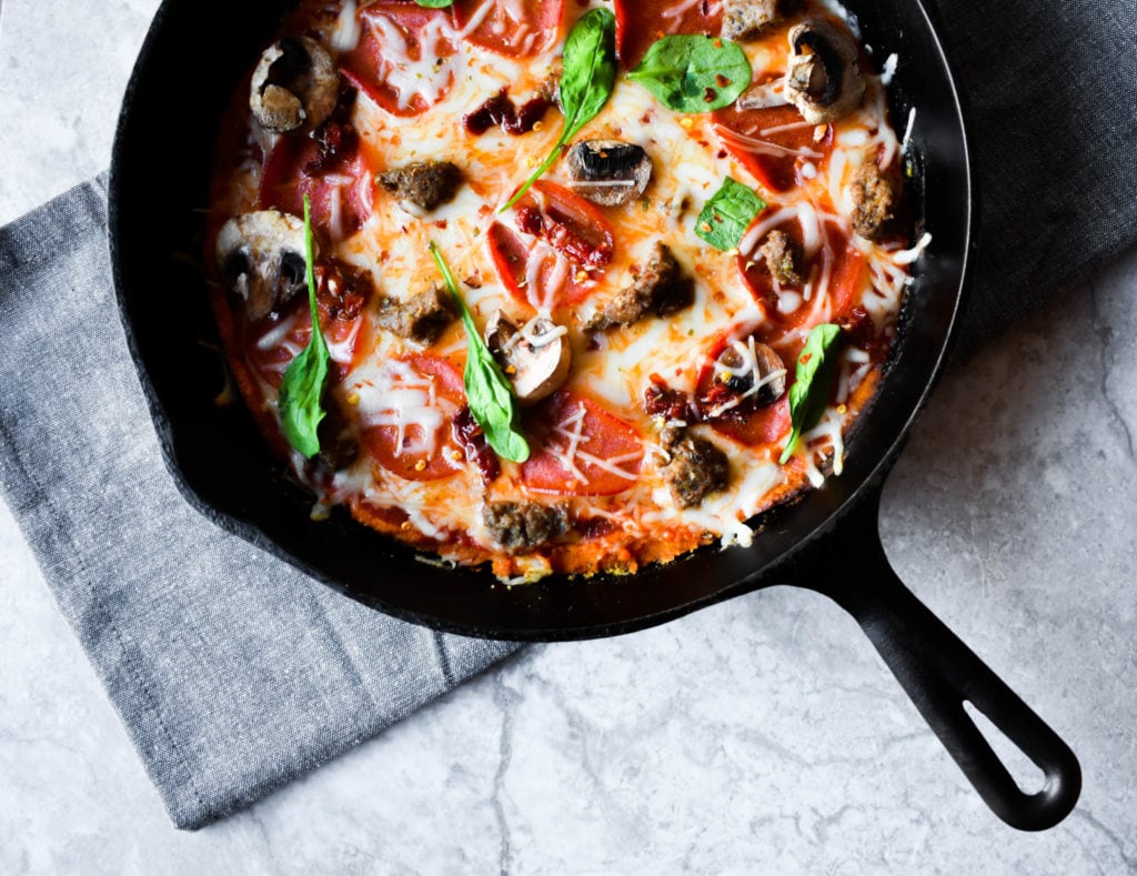 Grain-Free Sweet Potato Pizza Bake