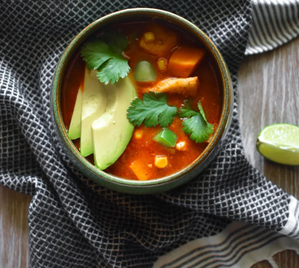 paleo chipotle cod and sweet potato chowder