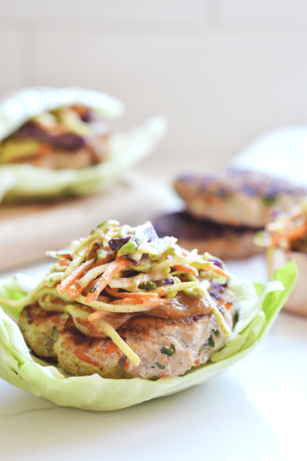 Thai turkey burger