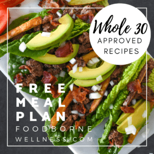Whole 30 meal plan banner