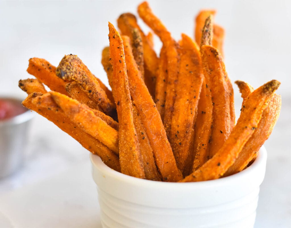 Crispy Sweet Potato Fries made with Coconut Oil - Golden Barrel