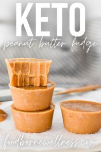 Keto Peanut Butter Fudge - Gluten Free, Low Carb
