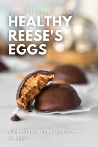healthy reeses egg with collagen - gluten free