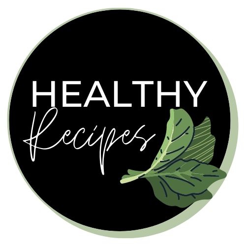 Image with lettuce leaves that says "healthy recipes".