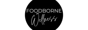 Black foodborne wellness logo.