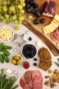 Ingredients used to make this charcuterie boards.